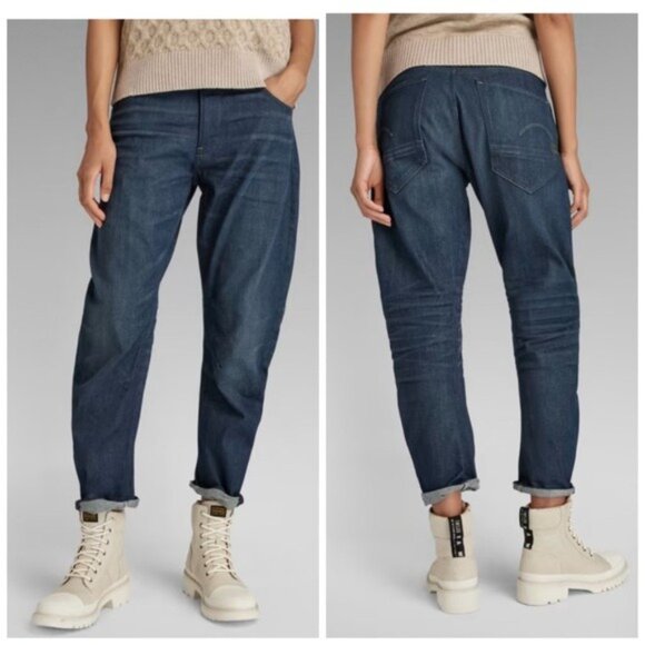 G-Star Raw Arc 3D Barrel Boyfriend Jeans Blue Size 28 - Picture 15 of 15